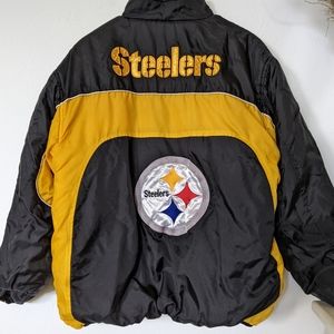 NFL Steelers Reversible Men's Jacket Puffer Size M
